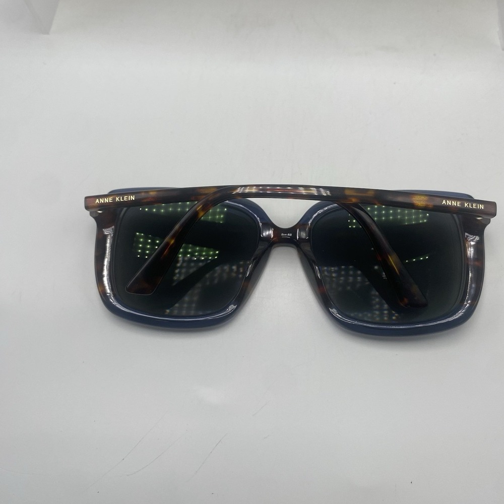 Anne Klein Sunglasses Women FRAME ONLY AK7066 55-18-135 Blue Tortoise 524 - Picture 6 of 16